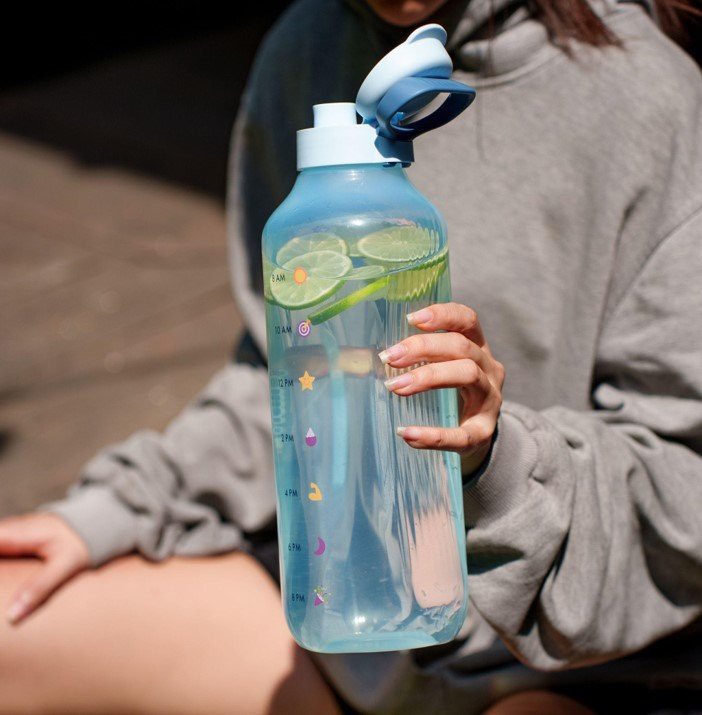 Bình nước Tupperware Eco Bottle Motivation 2L