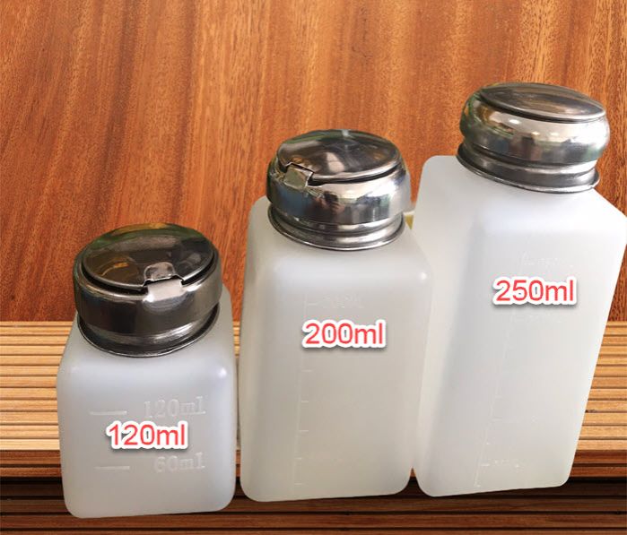 Linh kiện Bình đựng xăng thơm, chất lỏng có bơm dành cho thợ kỹ thuật 250ml /200ml / 120ml