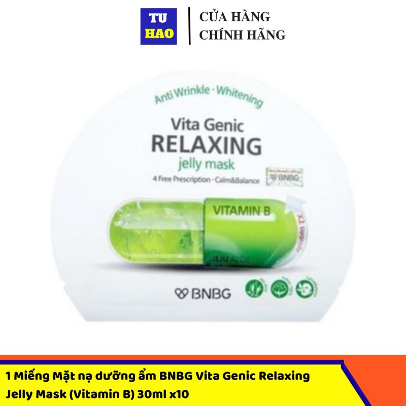1 Miếng Mặt nạ dưỡng ẩm BNBG Vita Genic Relaxing Jelly Mask (Vitamin B) 30ml x10 cao cấp