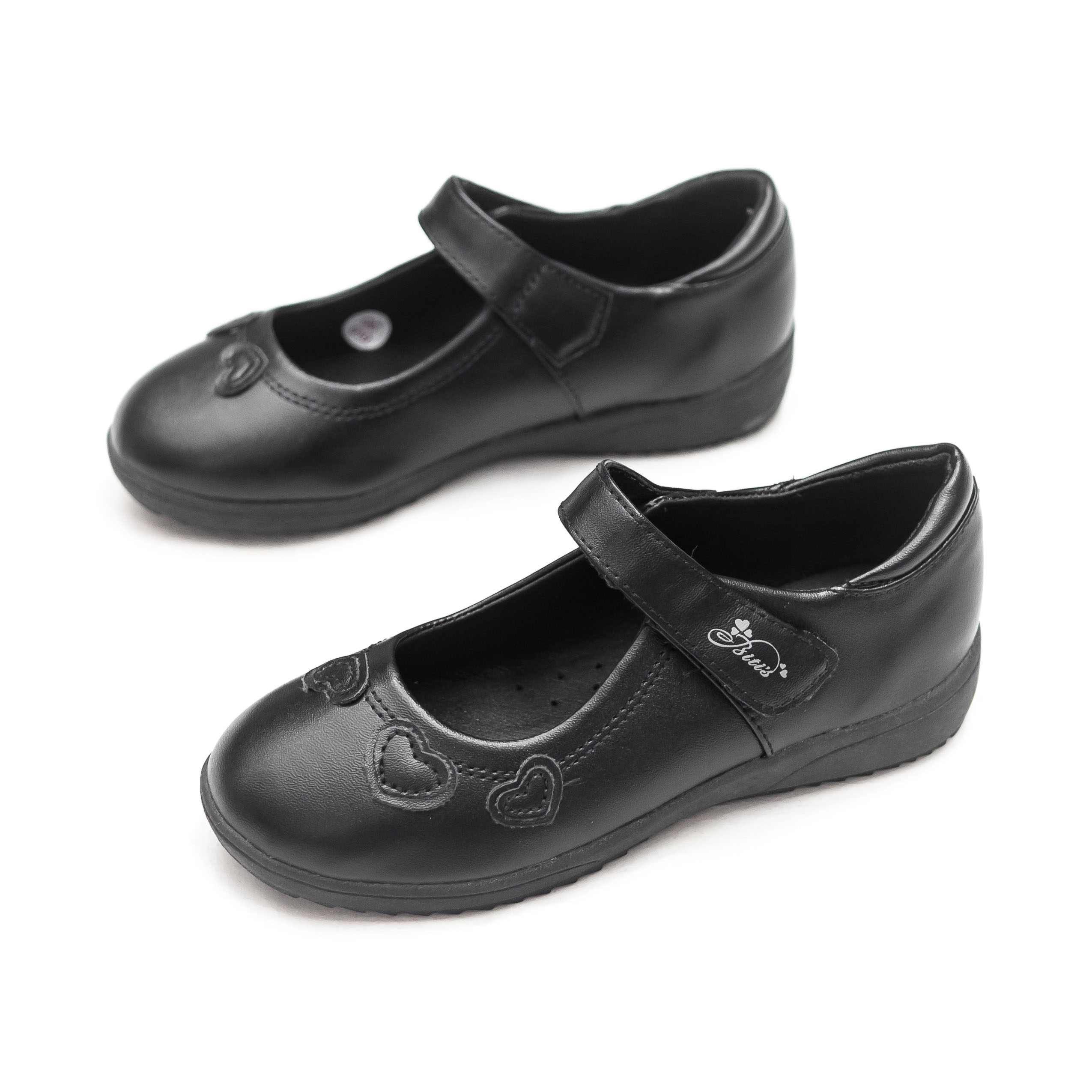 Giày bít búp bê bé gái biti's xé dán trái tim bbg000388 - bitis