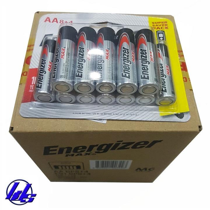 Pin AA Energizer E91 BP8 + 4 - Vỉ 12 viên