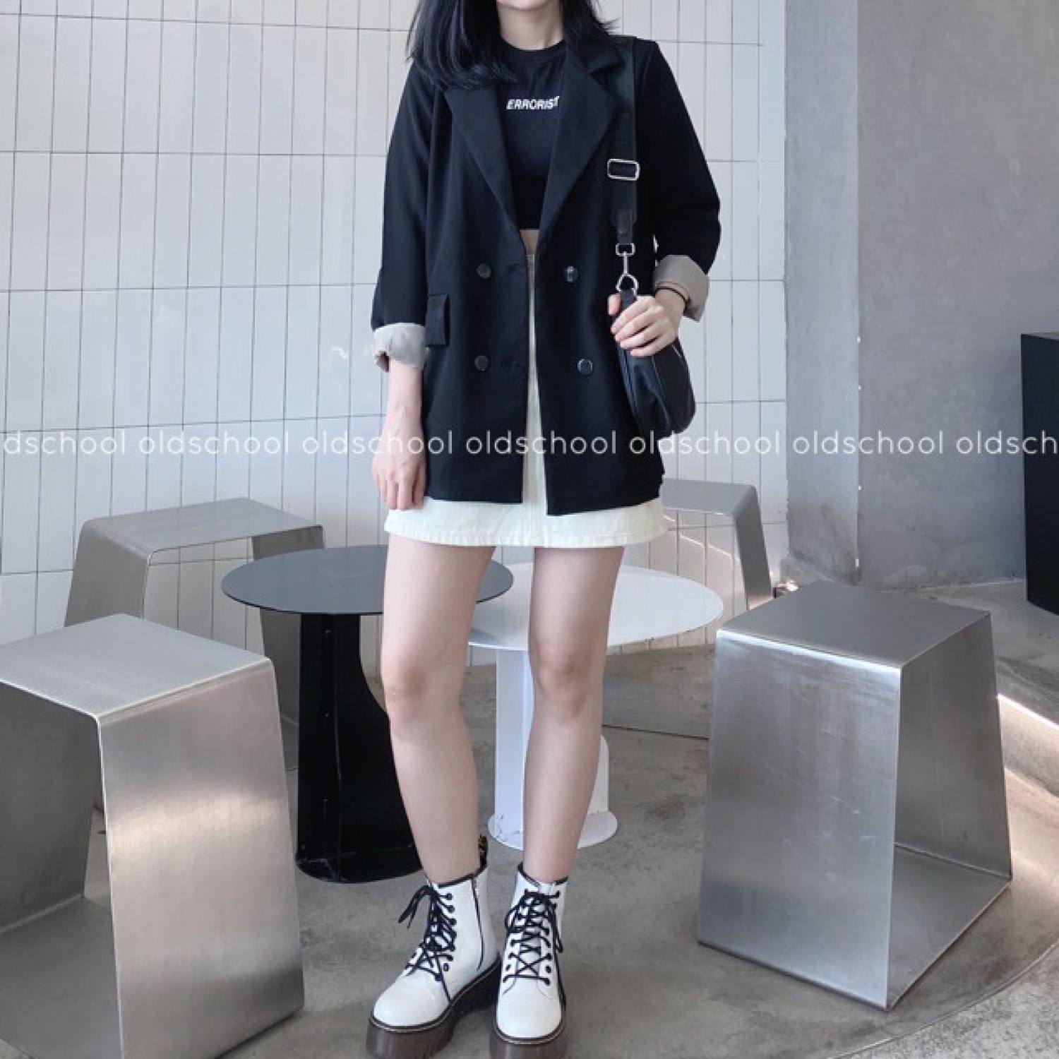 ÁO BLAZER HÀN QUỐC 2 LỚP TÚI NẮP (ảnh thật/sẵn/có video). cicidream