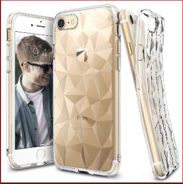 Ốp Vân Kim Cương Silicon 3D Trong Suốt cho Iphone 6Plus