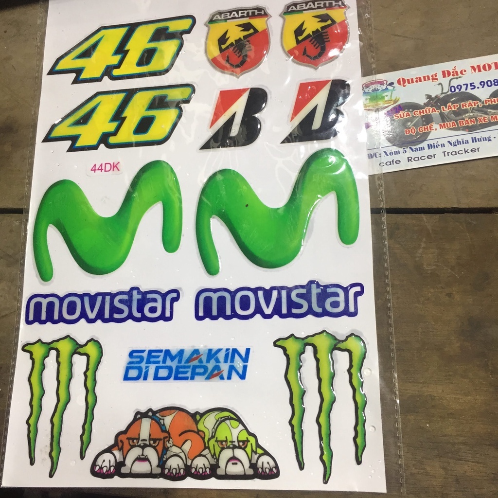 DECAL 3D 46 MOVISTART MONTER MÃ 44DK