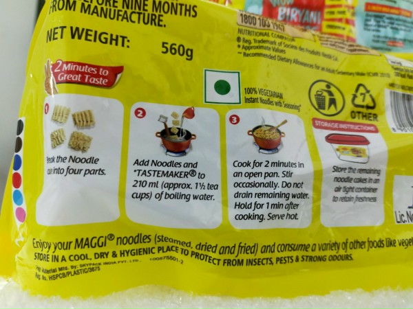 Mì Ấn Độ Maggi Noodle 560g