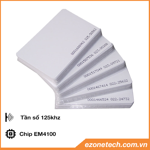 [HCM]Bộ 5 Thẻ Từ RFID Tần Số 125Khz Màu Trắng ( Proxy Tag)