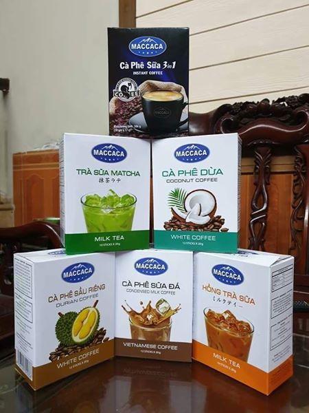 Cà phê Dừa, Sầu riêng, Hương Chồn 3in1 (3hộp 3 vị)