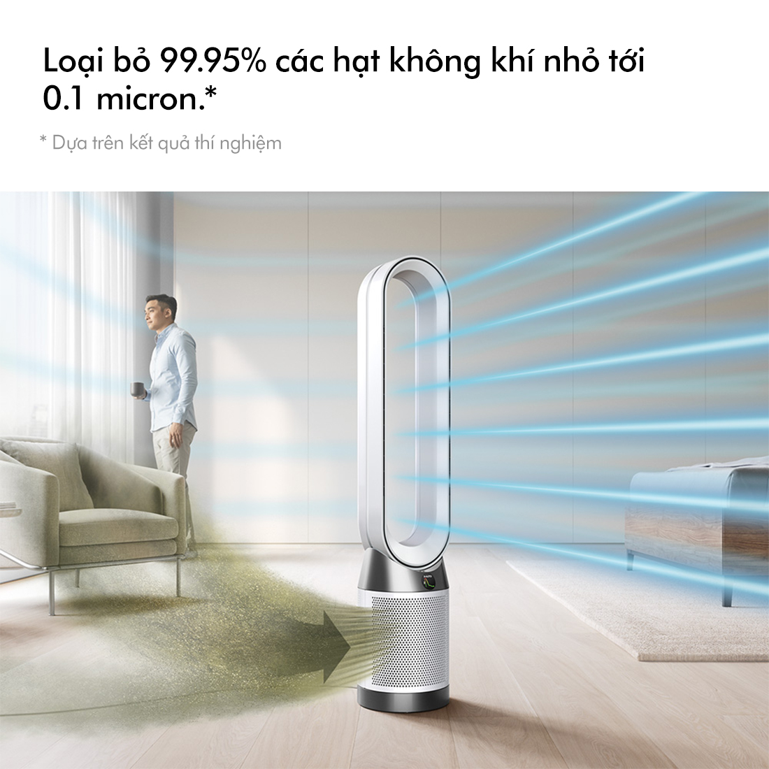 [DUY NHẤT 16-17.7: Voucher 14% Tối đa 2 Triệu] Máy lọc không khí Dyson Purifier Cool Gen1 TP10 (Trắng/Trắng)