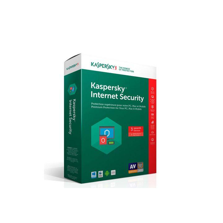 Phần mềm diệt virus Kaspersky internet security 3 User /12T