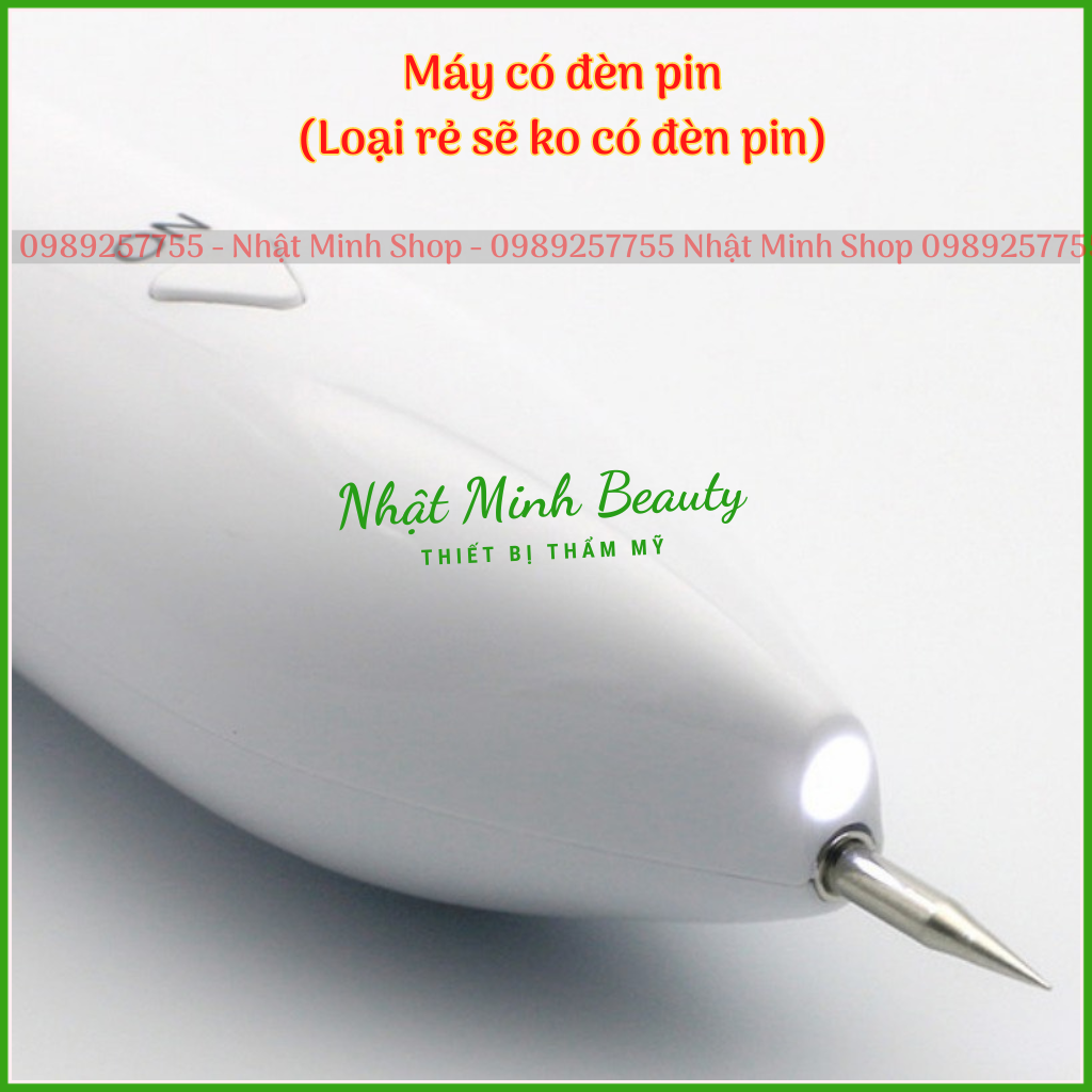 Máy đốt nốt ruồi 9 cấp, đốt hôi nách, mụn thịt có đèn pin