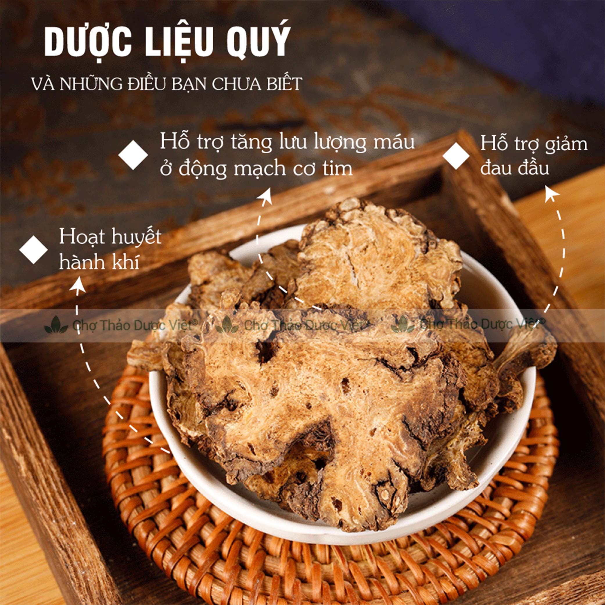 Xuyên khung 500g, hàng khô, sạch, thái lát mỏng, không vụn - Chợ Thảo Dược Việt