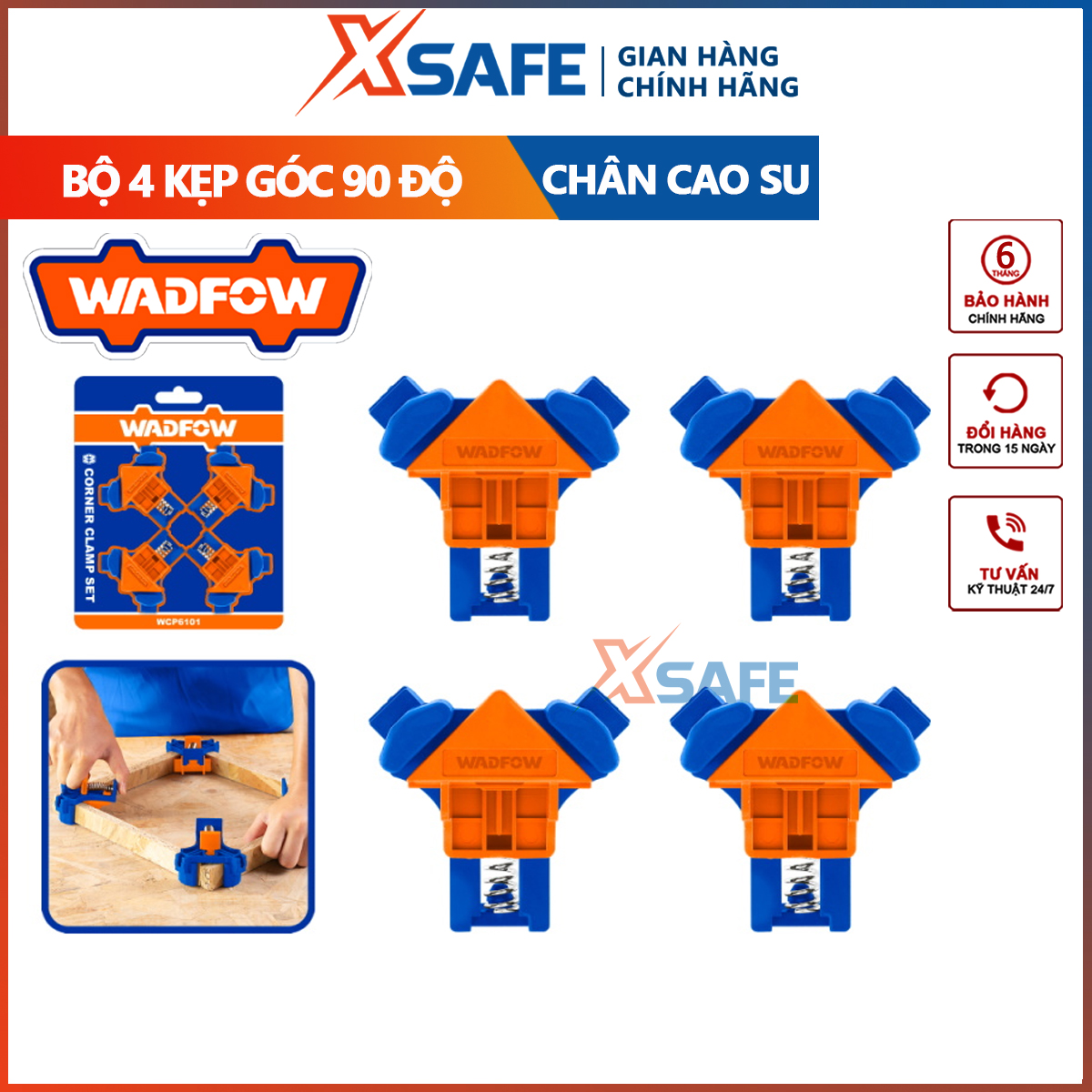 Welfow wzc6e01 90 degree angle clamp kit rubber feet nylon clamp body-Original