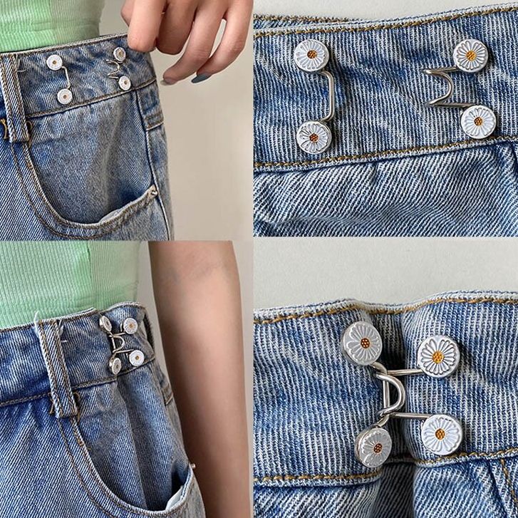 Adjustable Buttons Can Be Reduced Without Screw Jeans Waist Buckle