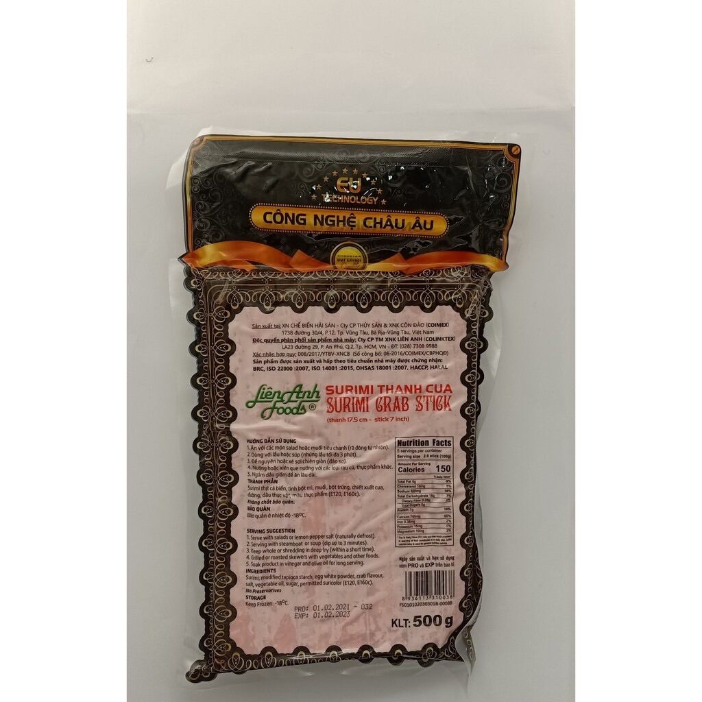 Thanh cua dài liên anh 500g (giao hoả tốc 4h tphcm)