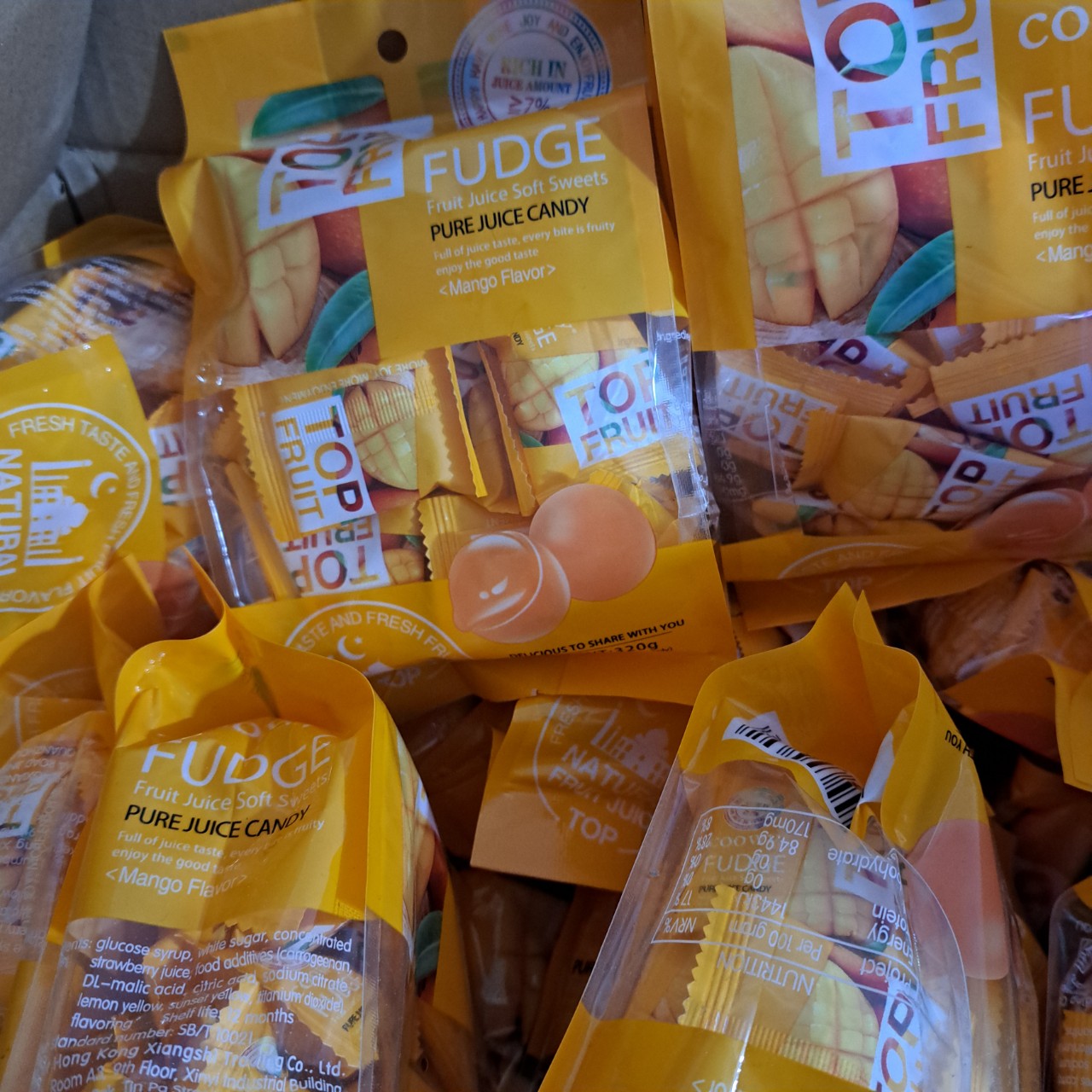 Top Fruit Mango Candy/ Mix Flavors [Eat It and You'Ll Be Addicted] 280g Pack