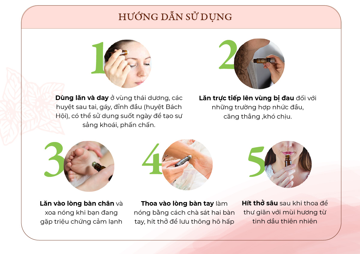 Tinh dầu lăn 14S Focus  Giúp tập trung phấn chấn trị đau đầu