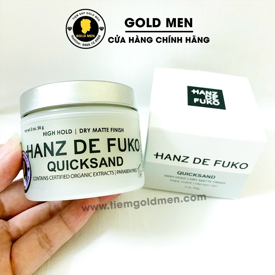 Sáp vuốt tóc Hanz De Fuko Quicksand + Tặng lược