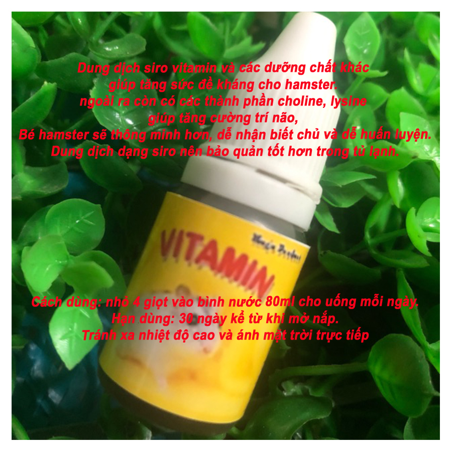 Siro Pha Uống Vitamin Cho Hamster - [Nông Trại Thú Cưng]