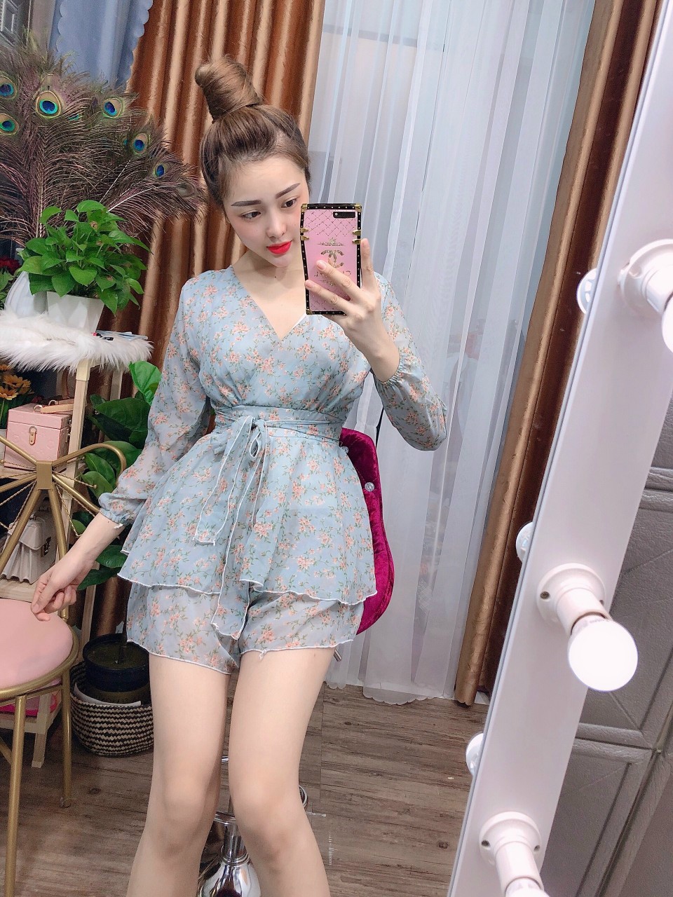 Set jump hoa đùi cột nơ - hm