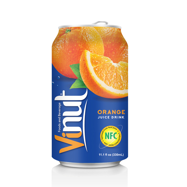 [KHAY 24 LON] Nước Ép Cam Vinut 330ml