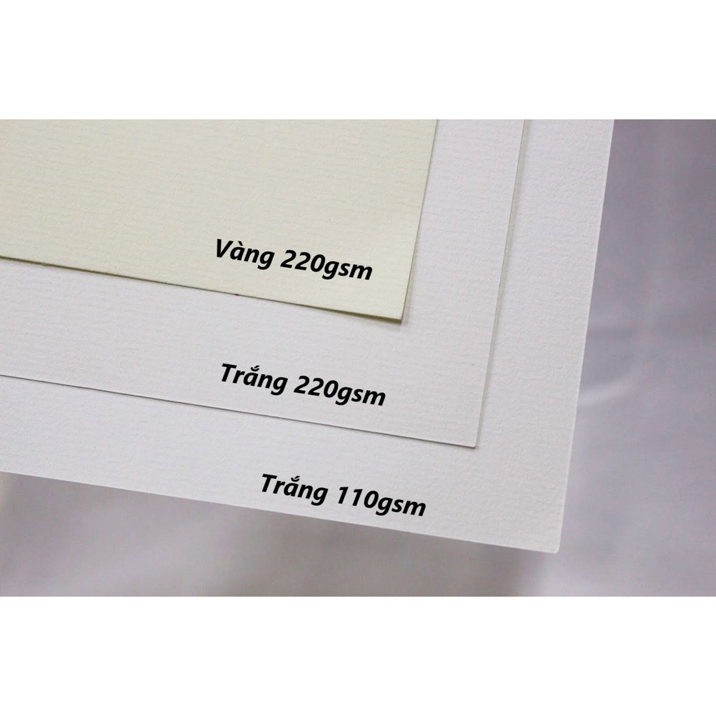 Giấy vẽ canson dày định lượng 220gsm, giấy vẽ màu nước, canson vẽ màu nước