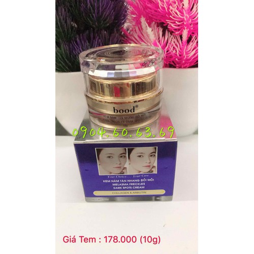 Kem bood nám tàn nhang đồi mồi 10g thảo dược hoa sen bood