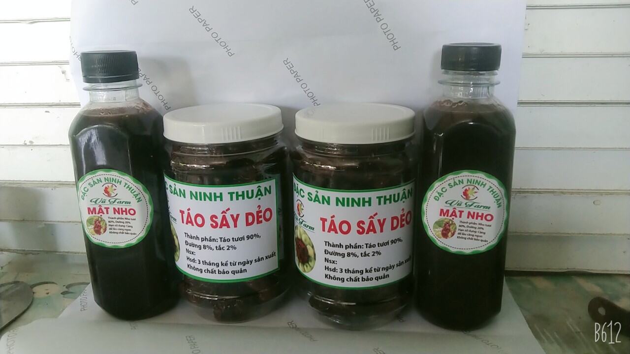 300G Mứt Táo + Mật Nho 330Ml