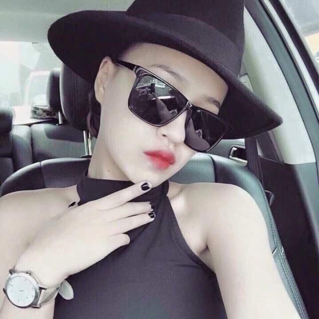 Kính mát chữ V tây đen Hàn Quốc MH8185