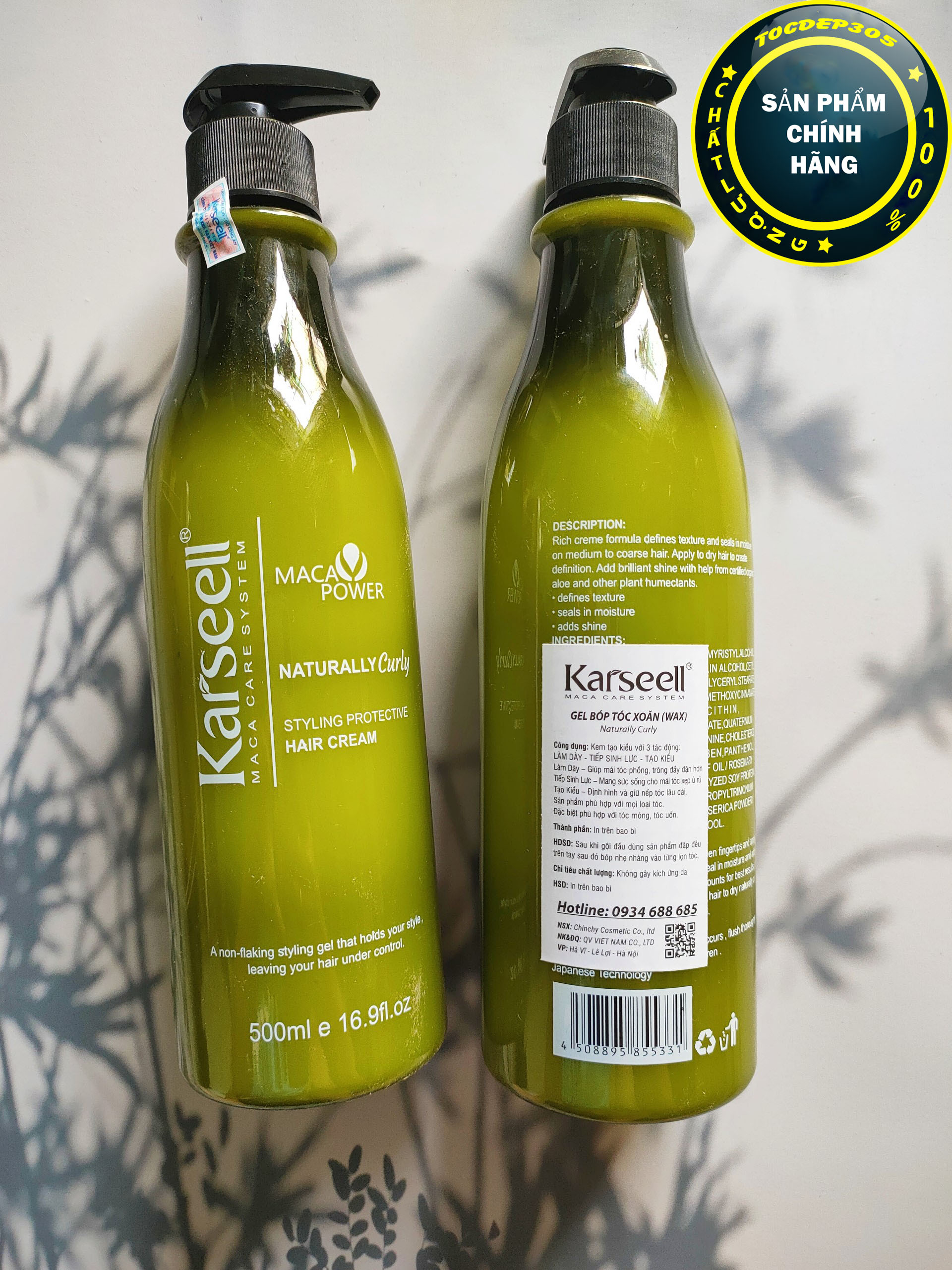 Gel bóp tóc uốn xoăn Karseell Curly 500ml