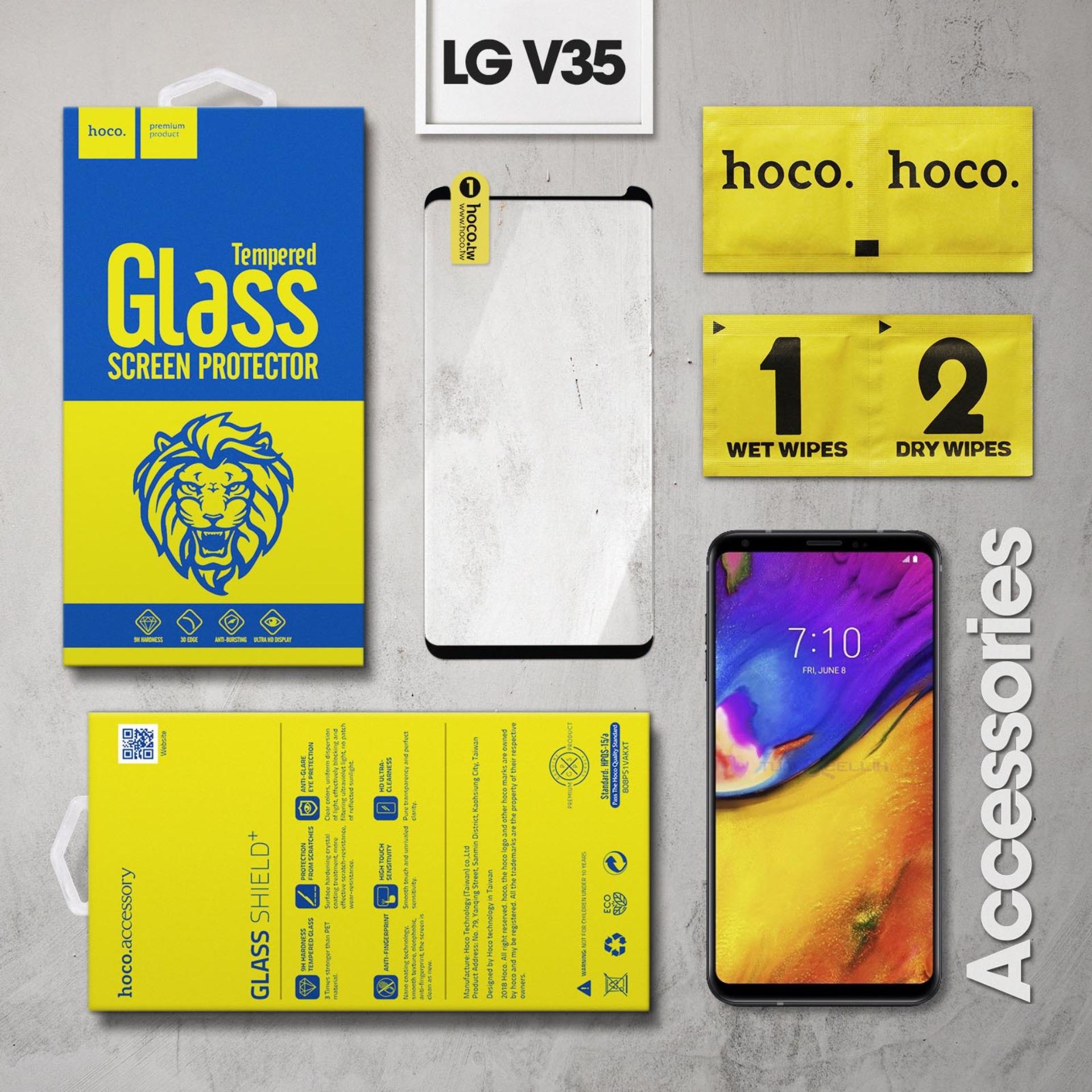 Miếng dán màn hình cường lực LG V35 ThinQ hiệu Hoco Full