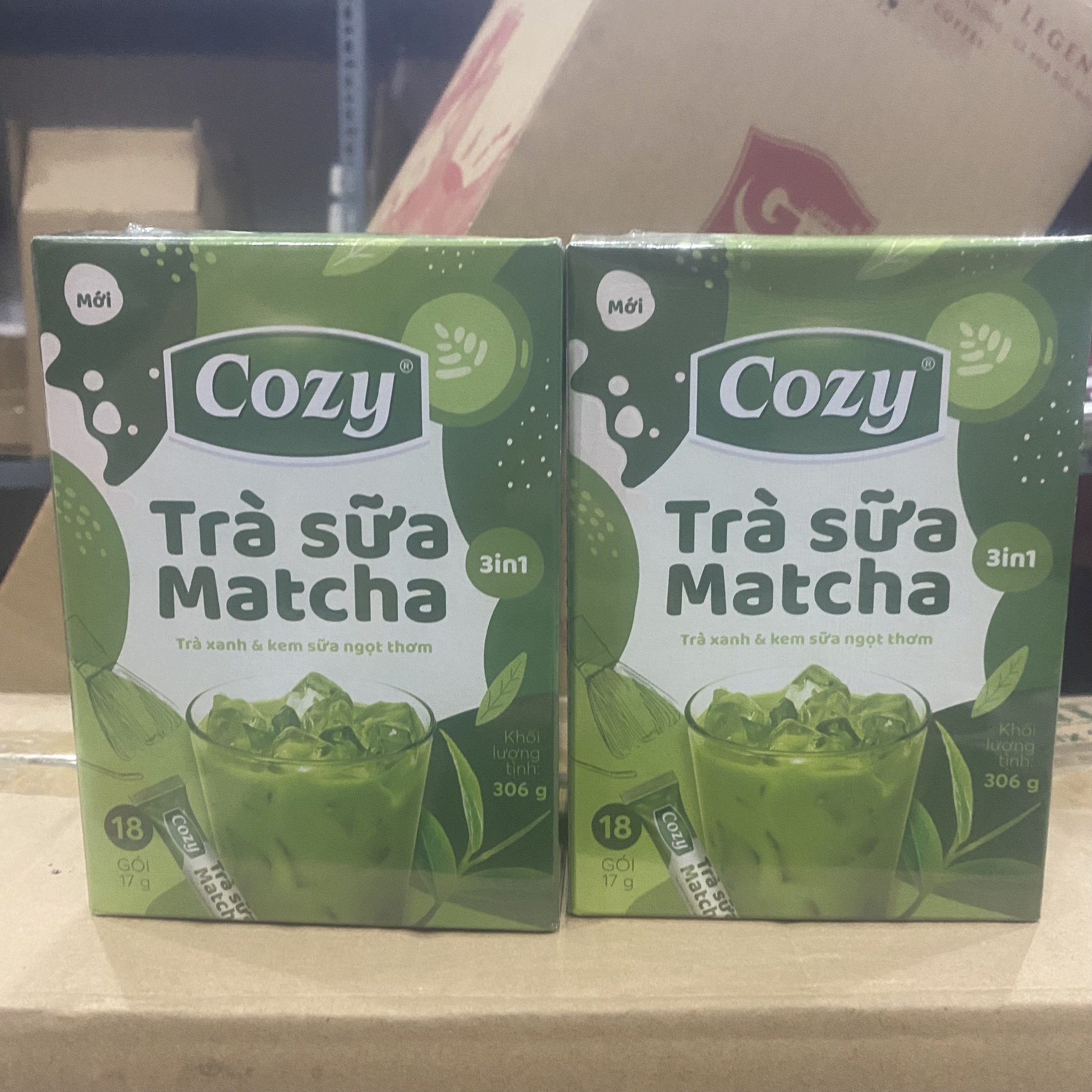 Trà COZY Matcha 3in1 hộp 10 gói