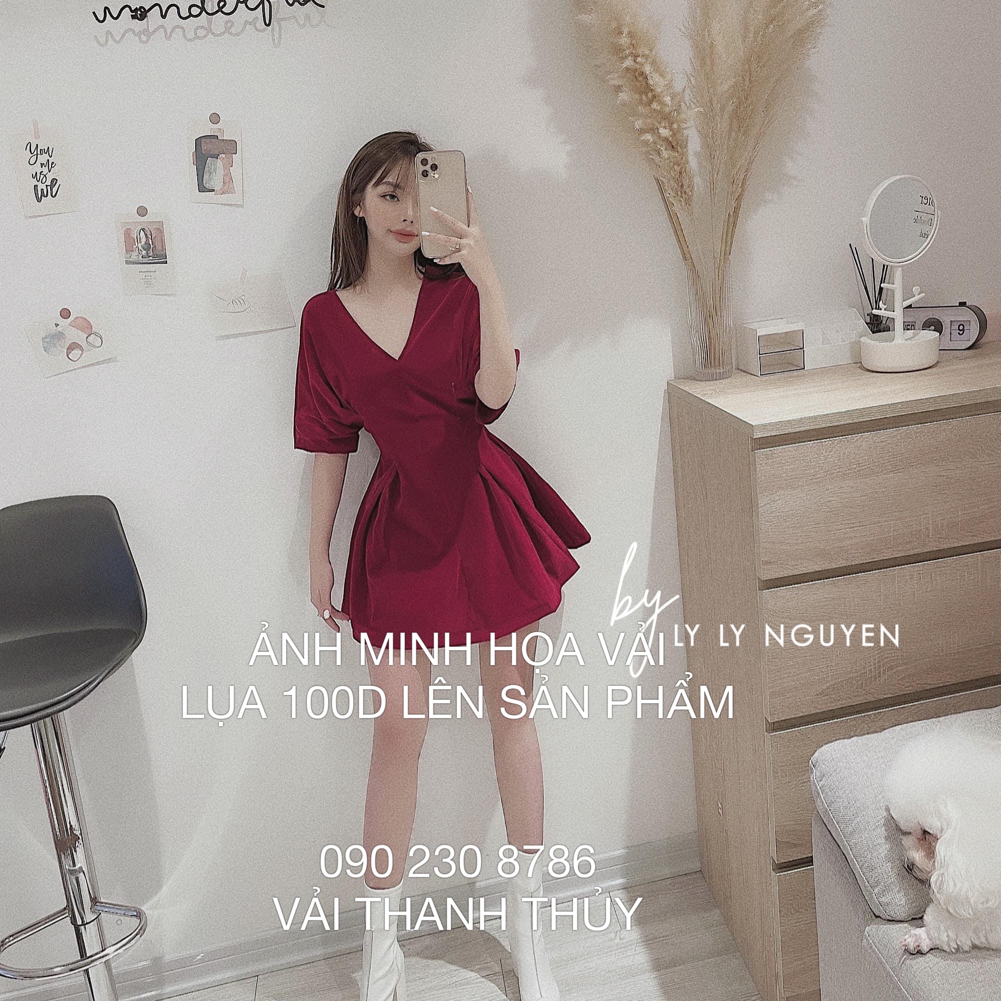 [HCM]VẢI LỤA 100D MÀU - DÒNG VẢI THÔNG DỤNG ( BẢNG MÀU 1) - 1 MÉT X 1M5