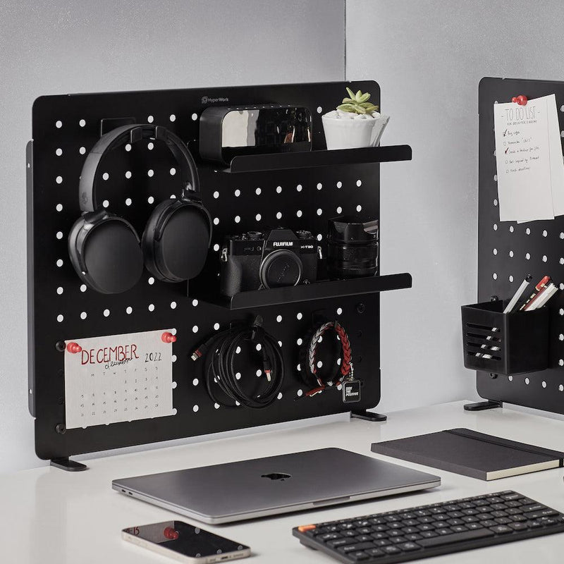 Bảng treo đồ Pegboard HyperWork PG-02 ( Hyperwork PG02 ) Sơn tĩnh điện cao cấp, 14 phụ kiện đi kèm - Hàng chính hãng