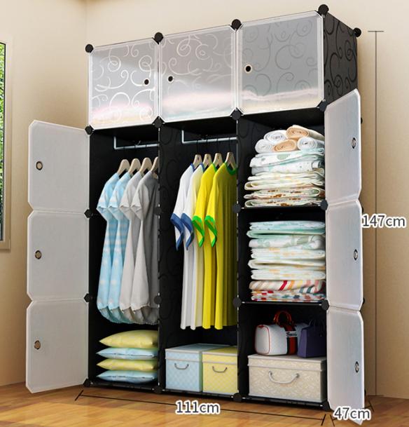 TỦ ĐỂ QUẦN ÁO Ô GHÉP ĐA NĂNG