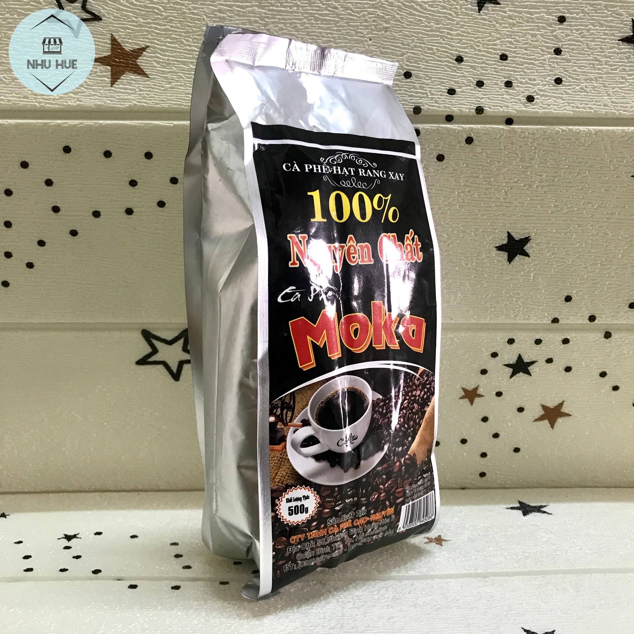 Cà phê Moka nguyên chất Cao Nguyên (Túi 500g)
