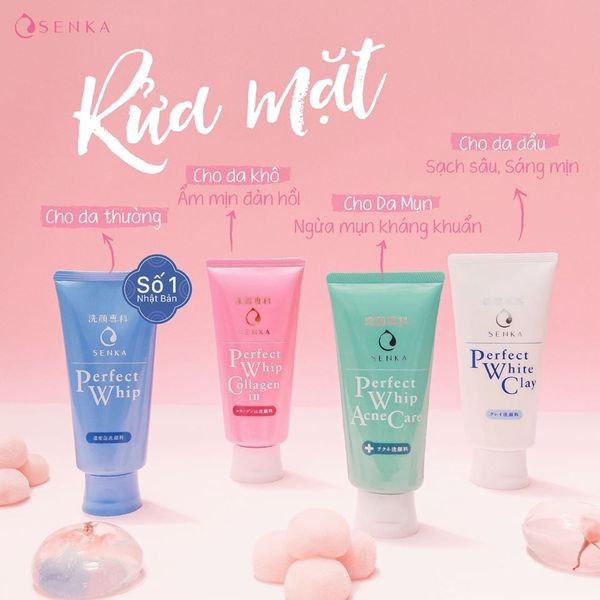 Sữa Rửa Mặt Senka Perfect Whip