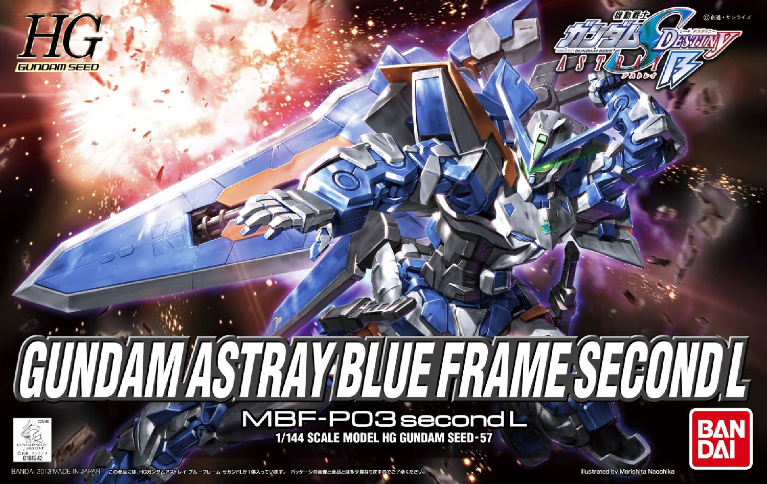 Mô hình lắp ráp Bandai High Grade Astray Blue Frame Second L