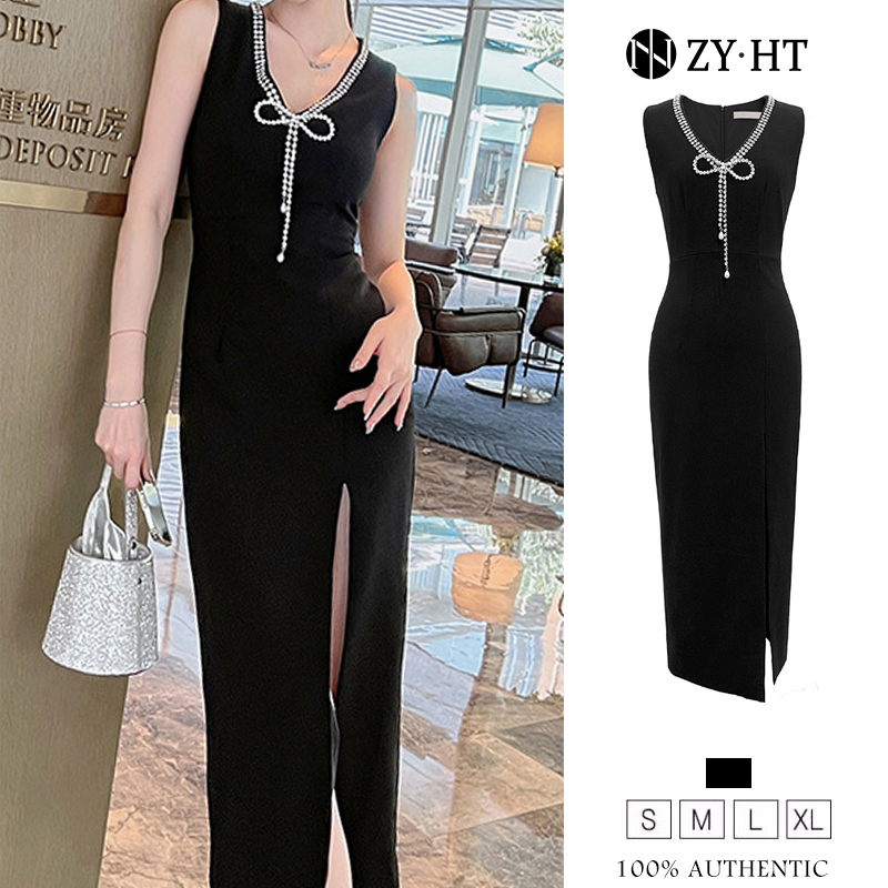 ZYHT đầm bó sát đầm trắng đầm đen đầm midi đầm dạ hội đầm sexy đầm hàn quốc đầm dạ hội eravogue 5687