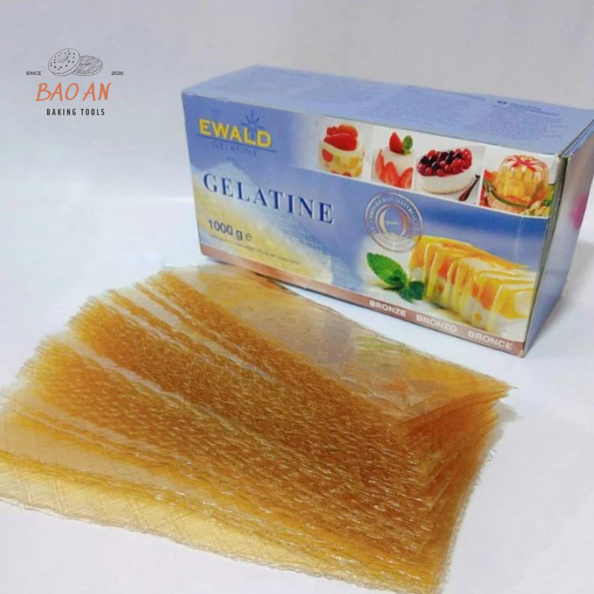 5 lá Gelatin EWALD Đức