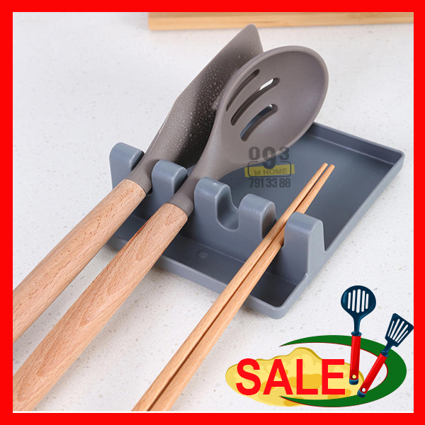 Giá Đỡ Để Gác Vung Nồi Thìa Thớt Dao, Giá Kê Vung Gác Muôi Bằng Nhựa Chịu Nhiệt