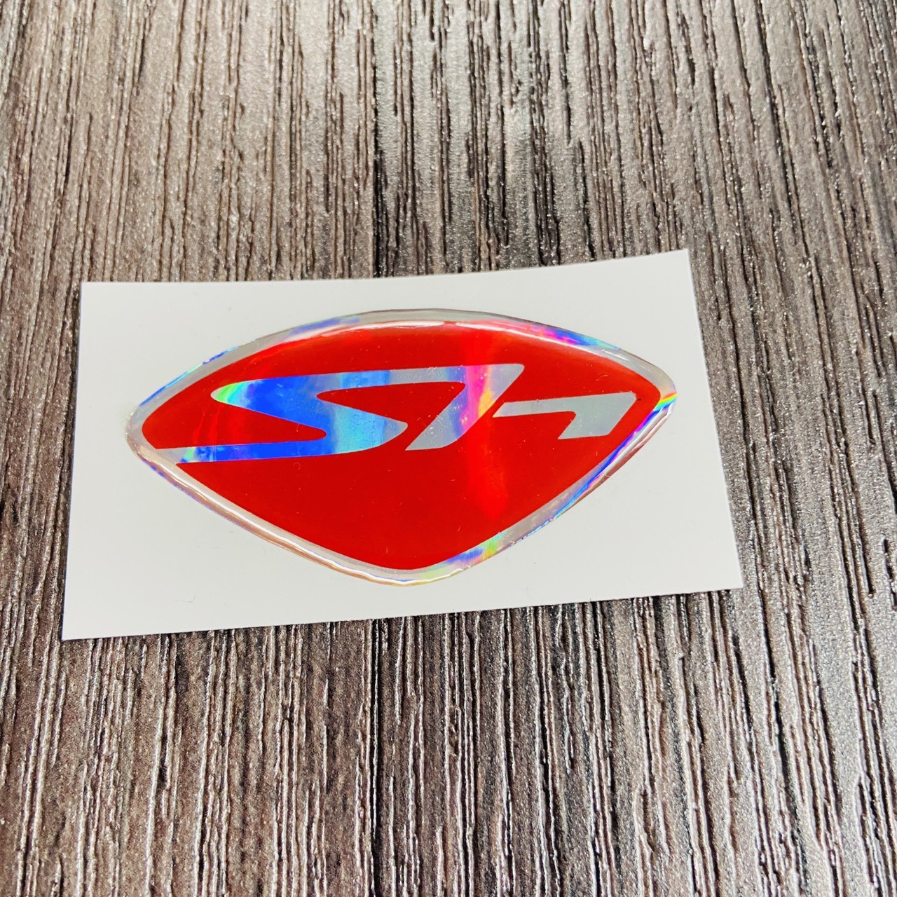 TEM LOGO CHỮ SH TRANG TRÍ XE CAO CẤP (MÀU ĐỎ ĐEN)