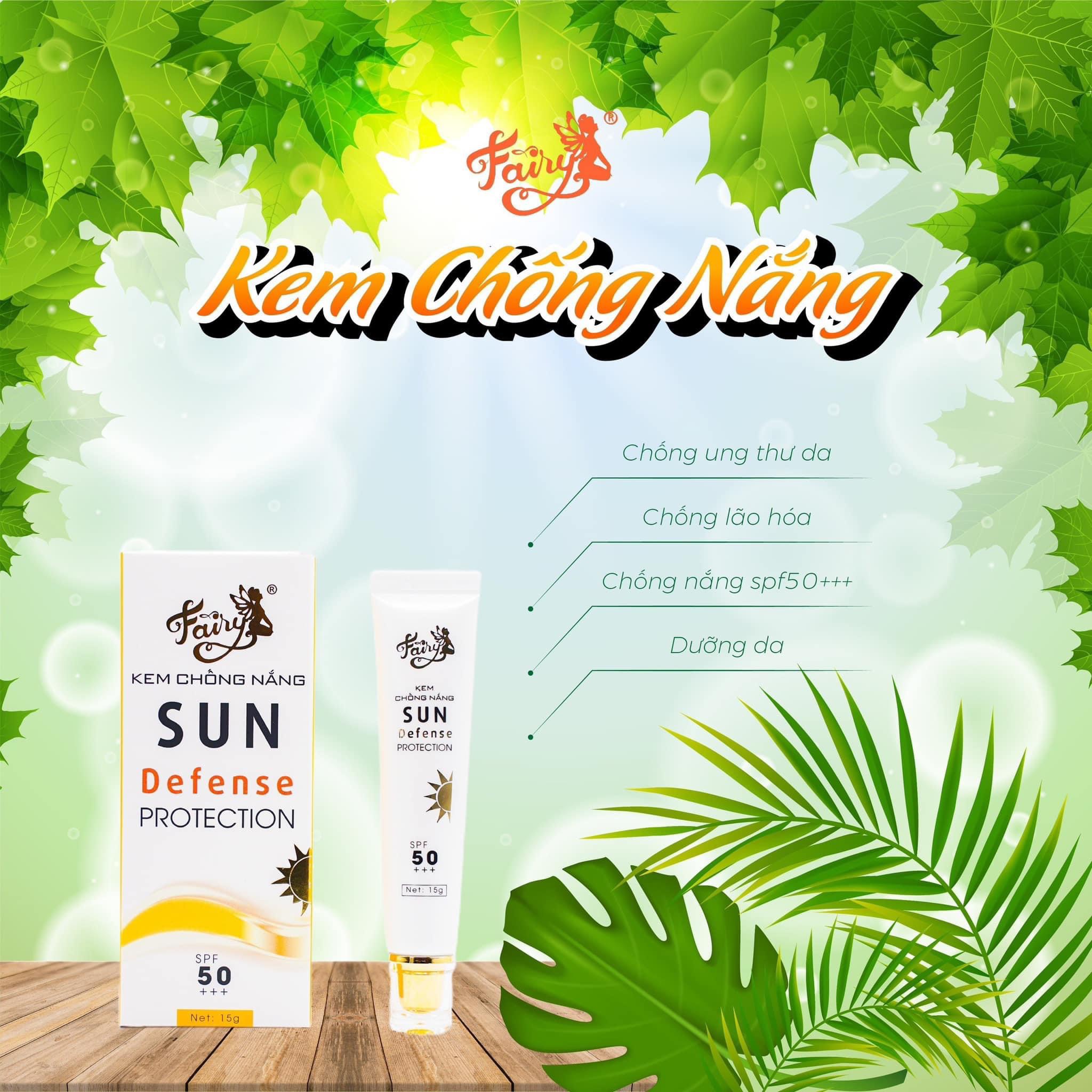 KEM CHỐNG NẮNG FAIRY Size Mini 15Gram có nâng tông nhẹ nhàng