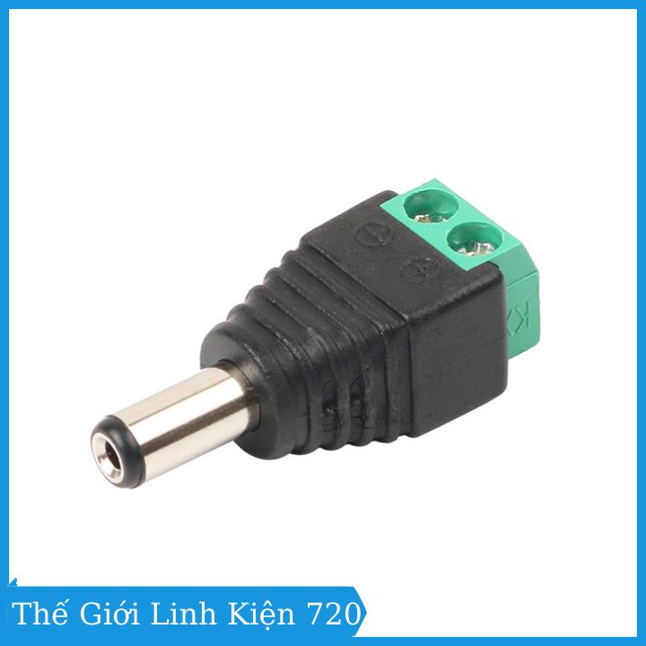 Jack nối nguồn DC đực 5.5x2.1mm