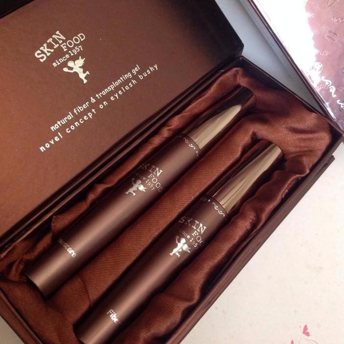 Mascara cặp skinfood siêu dài và dày mi