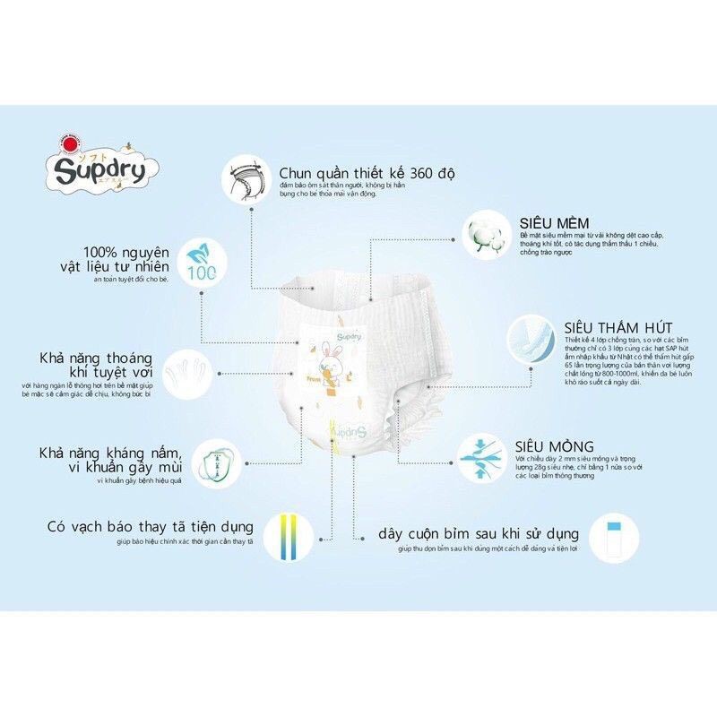 Tã bỉm SUPDRY cho bé