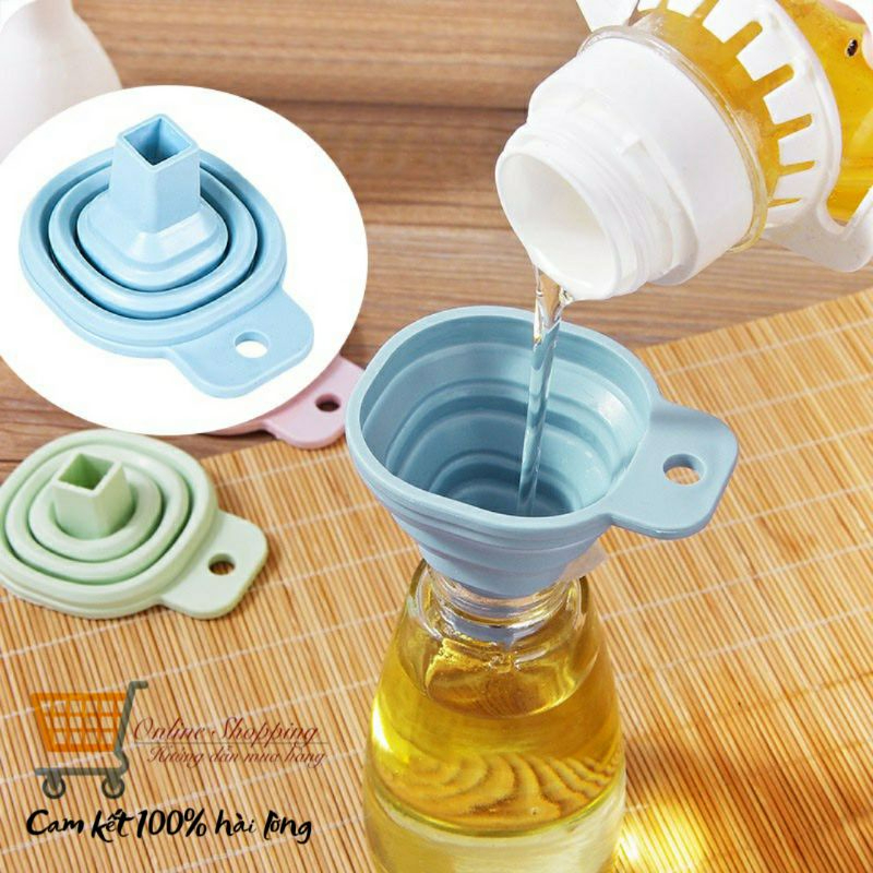 Phễu Gấp Gọn silicon - Dụng Cụ Chiêt Chất Lỏng