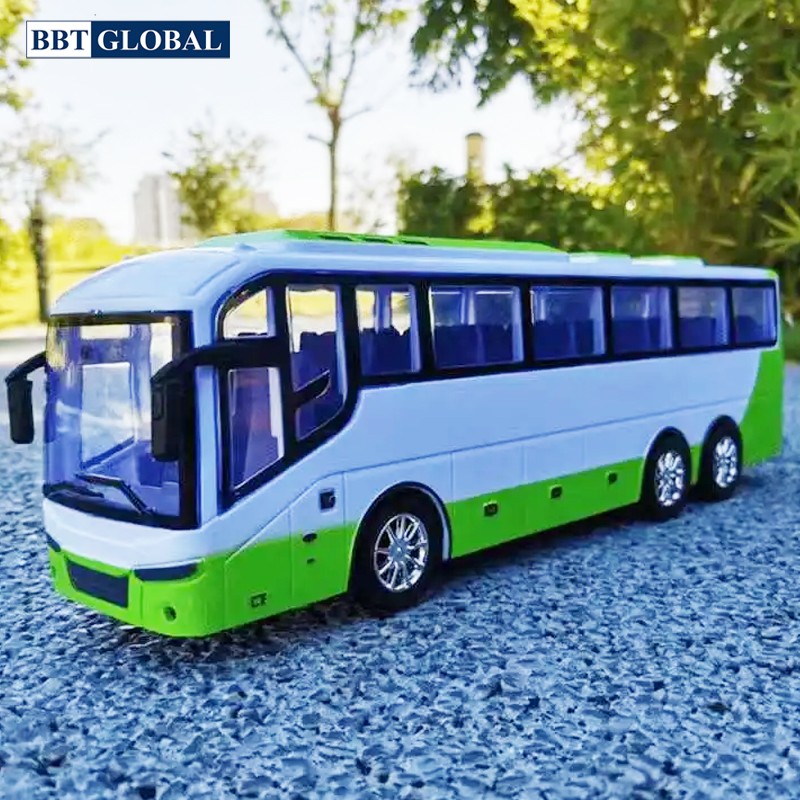 Mô hình xe bus thành phố cỡ lớn có đèn và nhạc