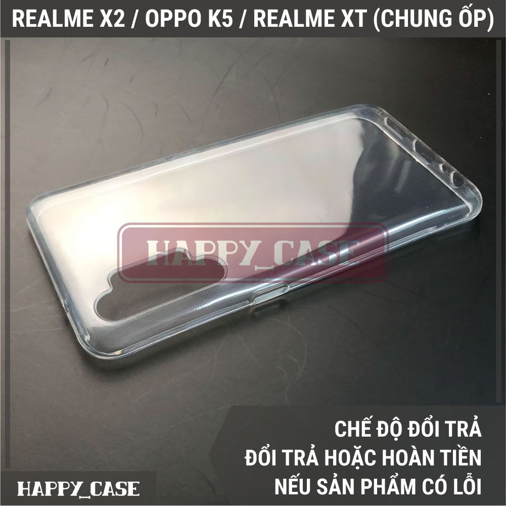 Ốp Điện Thoại REALME X2 / OPPO K5 / REALME XT (CHUNG ỐP)(LOẠI ĐẸP) Thin Transparent Silicon