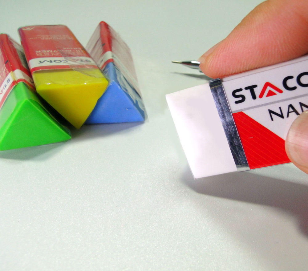 (Hộp 30 Viên) Gôm Tẩy Chì STACOM - ER103 - Đánh Bật Mọi Vết Bẩn Chì, An Toàn Cho Các Bé