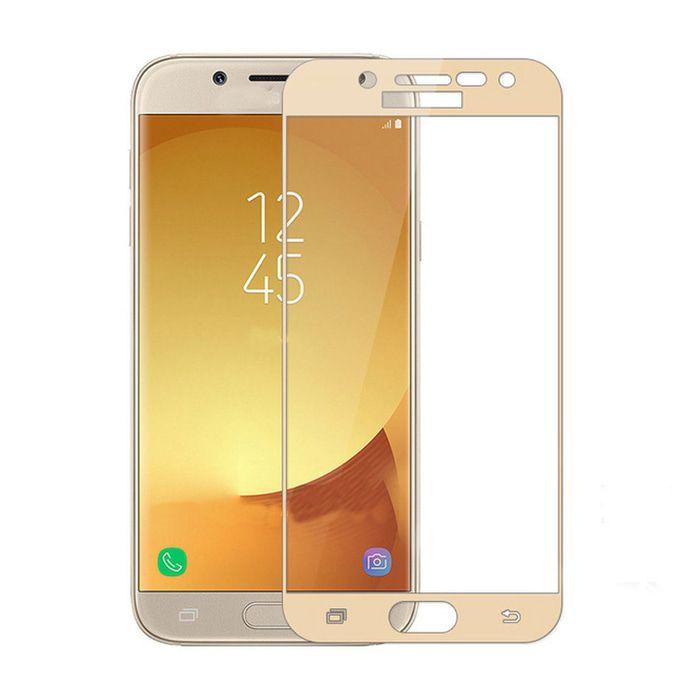 Cường lực full màn cho Samsung Galaxy J7 Pro (Vàng)